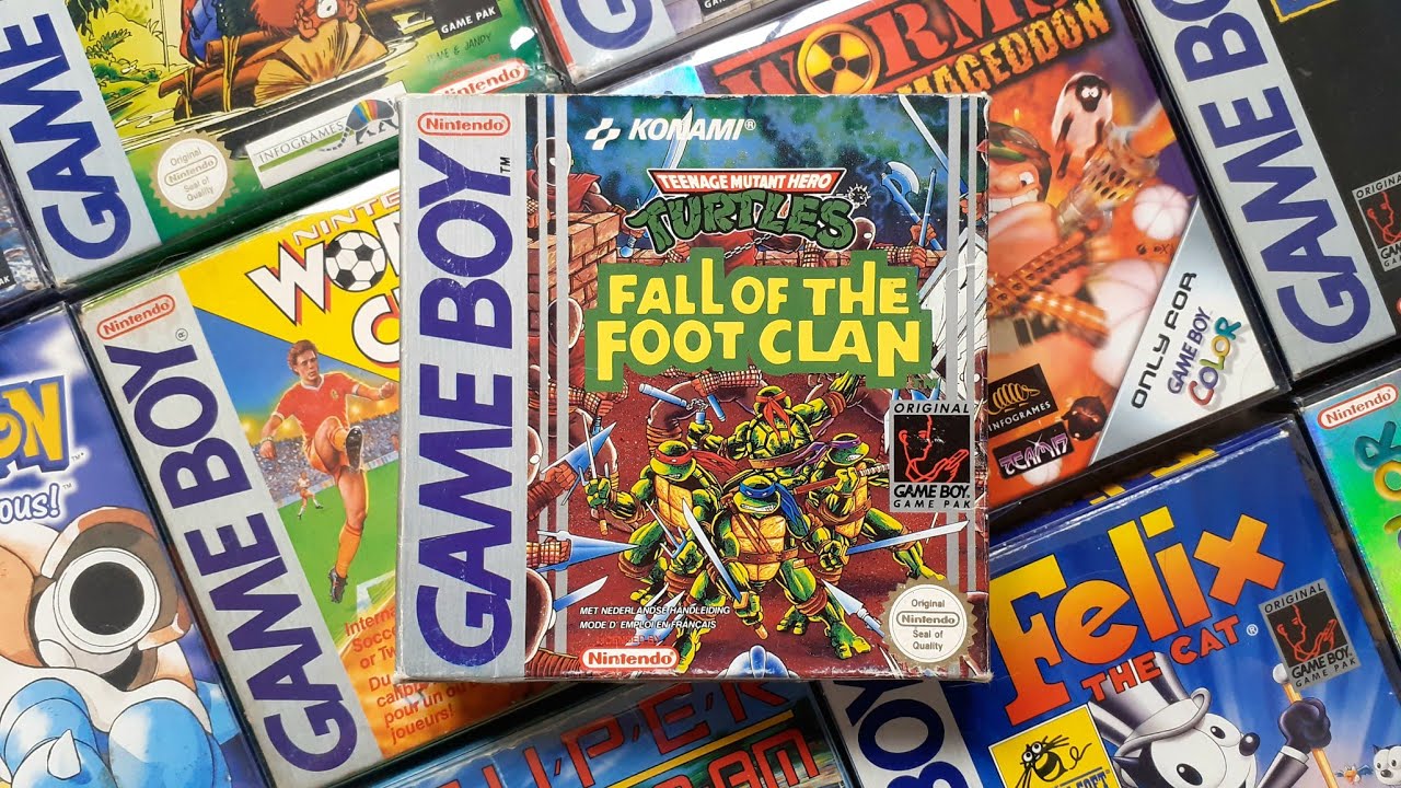 🎮🔎 TEENAGE MUTANT NINJA TURTLES FALL OF THE FOOT CLAN (Nintendo GAME BOY) 🔸 PIZZA TIME ‼