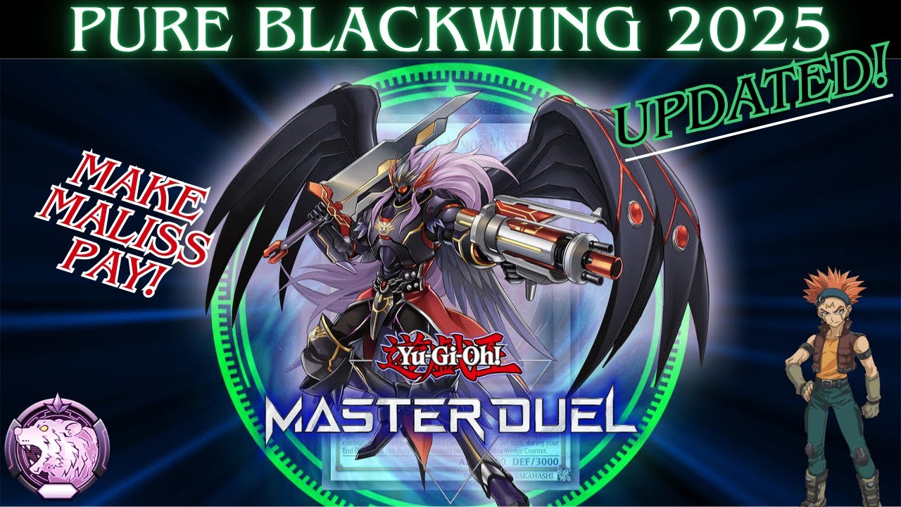 Pure Blackwing Deck 2025! Updated! Anti Maliss! Gameplay & Deck Profile [Yu-Gi-Oh! Master Duel]
