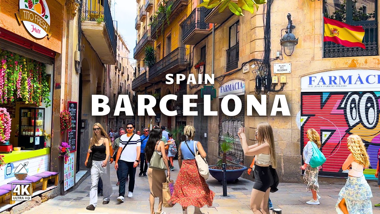 Barcelona, Spain 🇪🇸 4K Walking Tour | City Walk & Top Landmarks