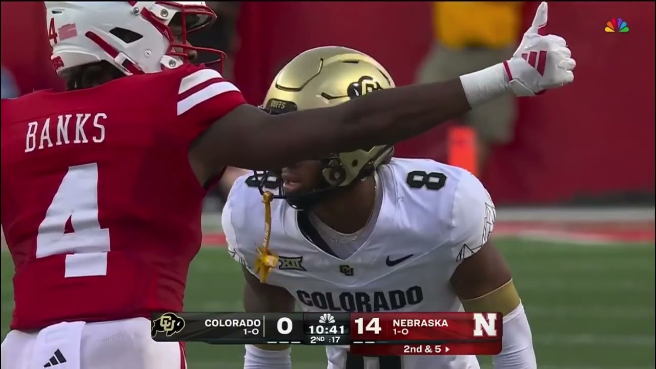 Dj McKinney Travis Hunter Preston shifts Vs Nebraska Offense.