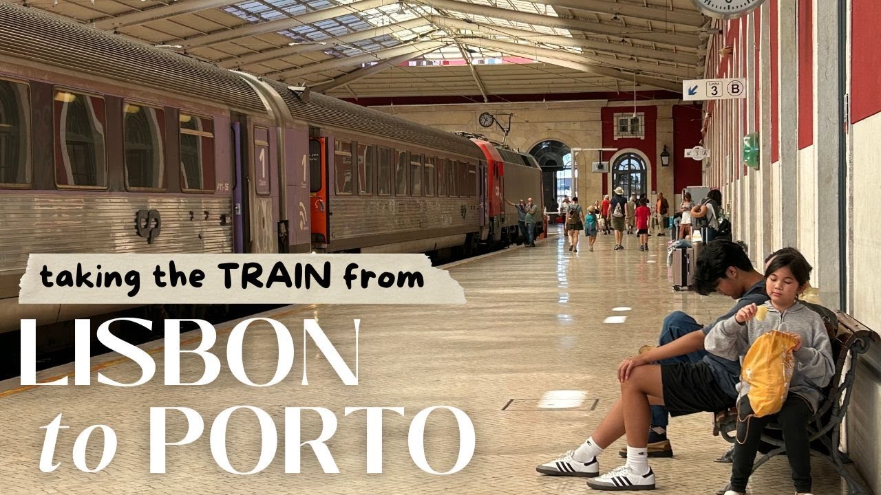 🚉 Taking the train from LISBON to PORTO, Portugal | Shopping for modern decor & Eating vegan/healthy