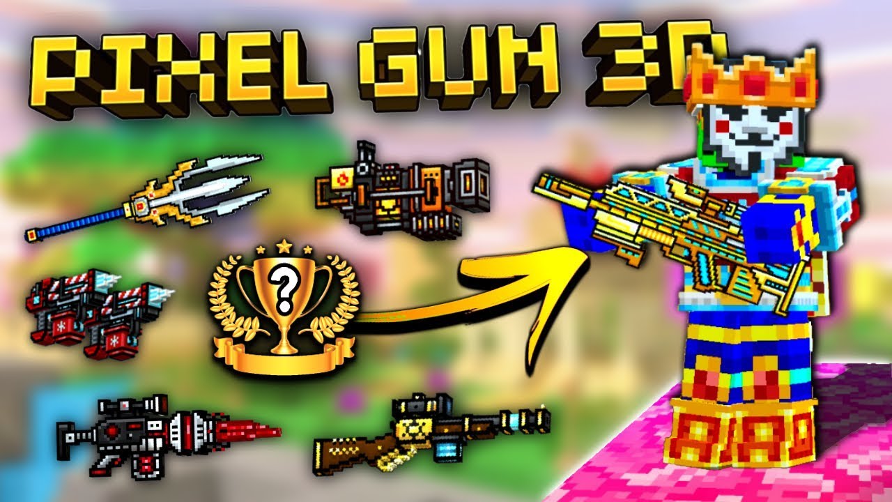Top 10 FREE Weapons in Pixel Gun 3D! (New Update)
