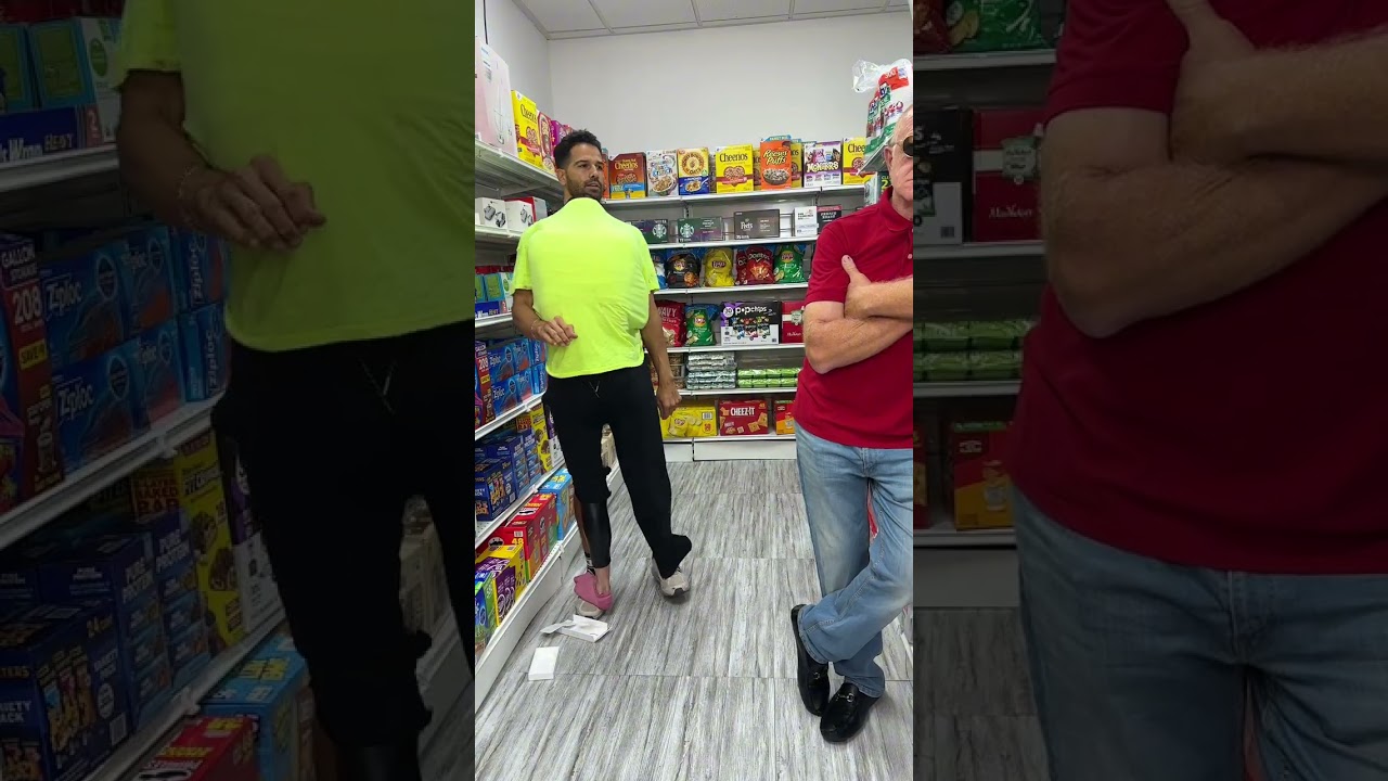 He didn not notice the girl   