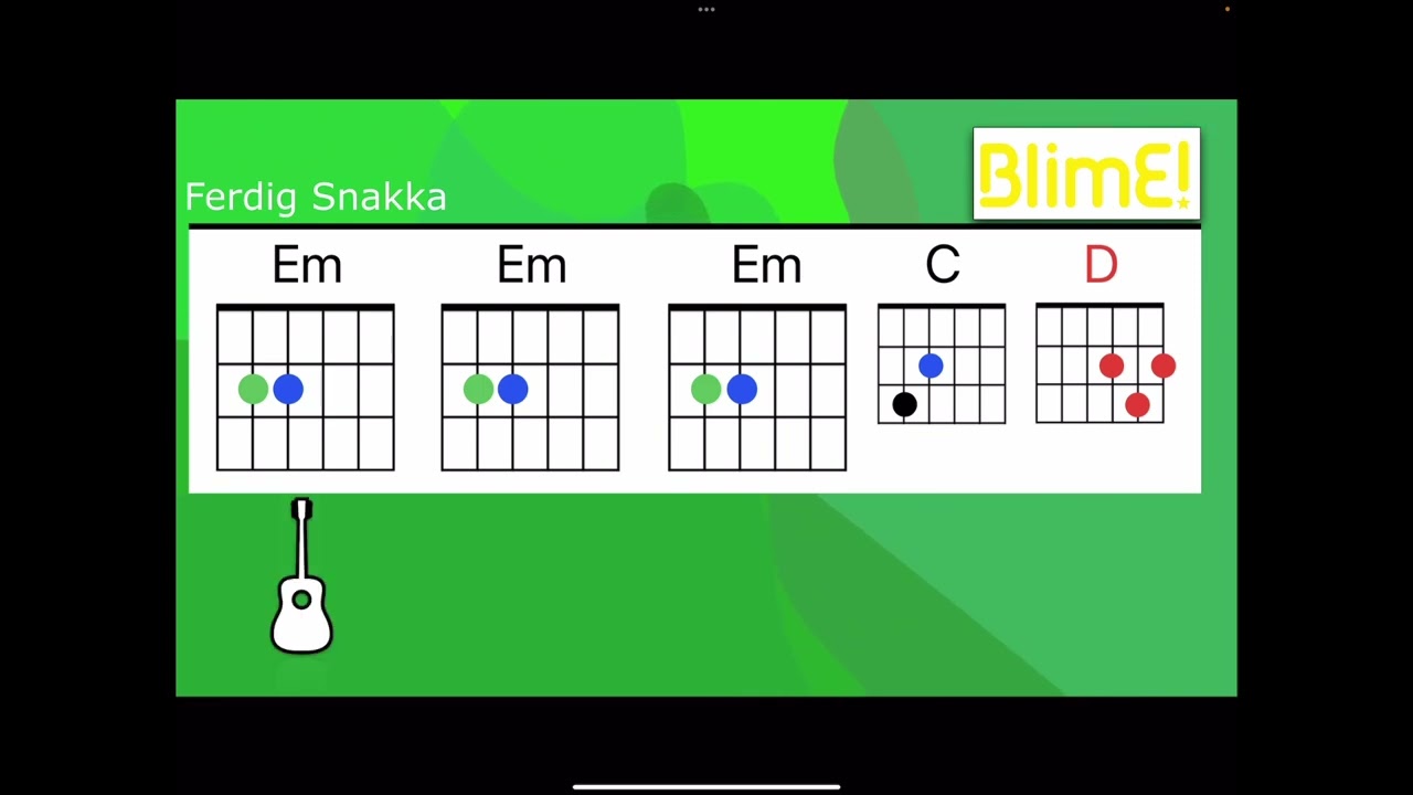 BlimE 2024 - ferdig snakka playalong guitar