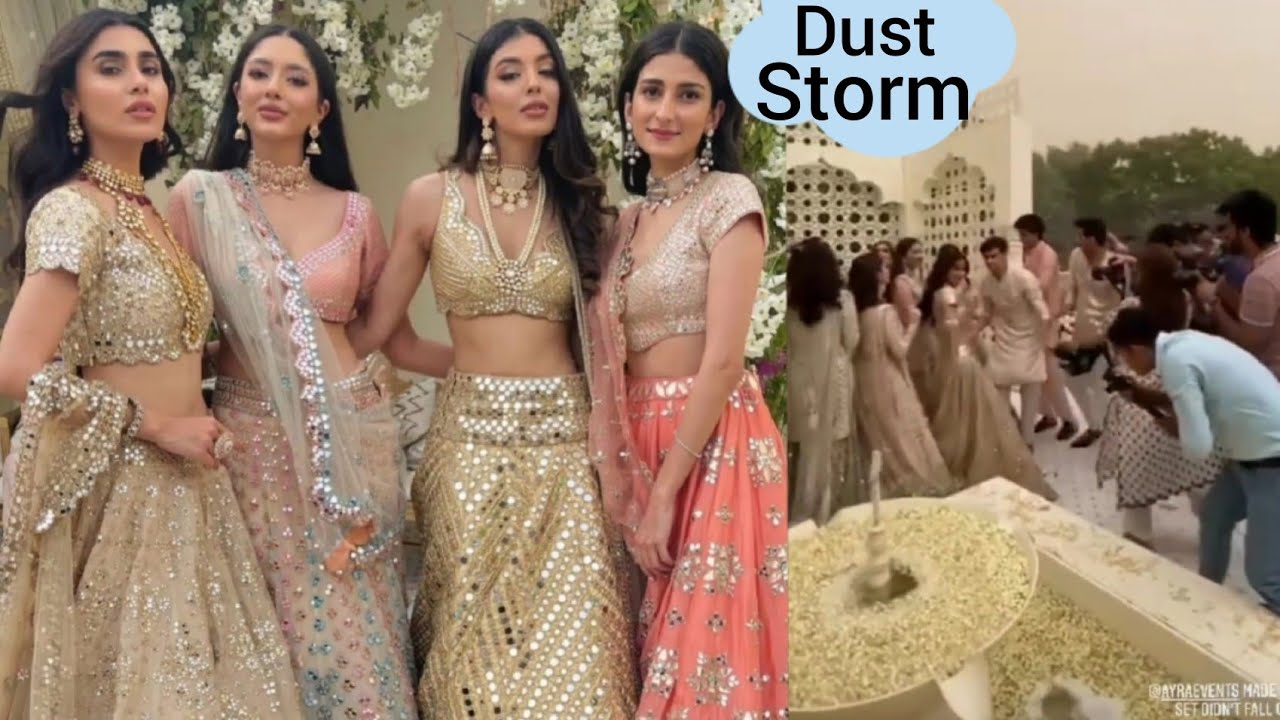 Oops moment Dust STORM Arrives while Pakistani Super Models Shoot for Indian Brand Abhinav Mishra
