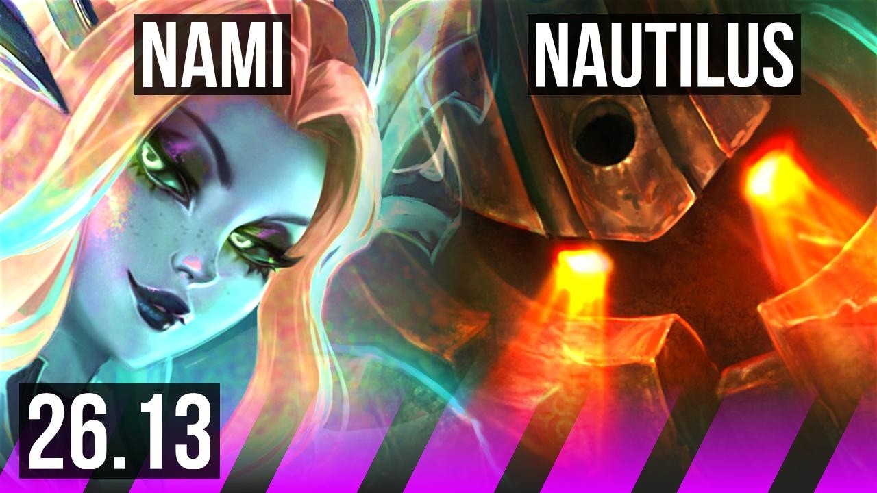 NAMI & Tristana vs NAUTILUS & Draven (SUP) | EUW Master | 26.13
