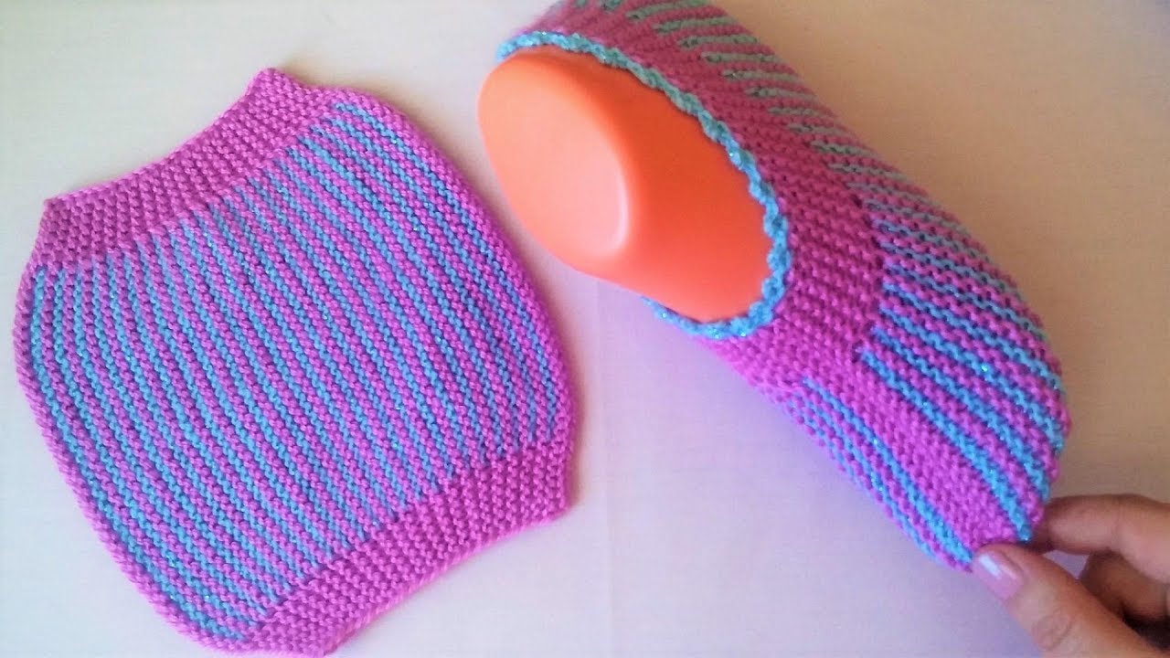 çok kolay örgü patik yapımı / iki şiş patik yapılışı / örgü patik / easy booties model