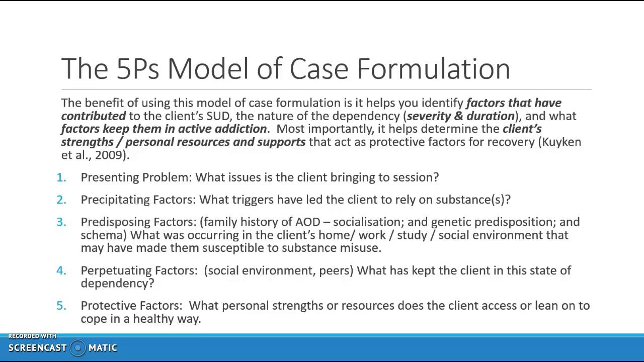 Formułowanie przypadk&oacute;w i wyznaczanie cel&oacute;w