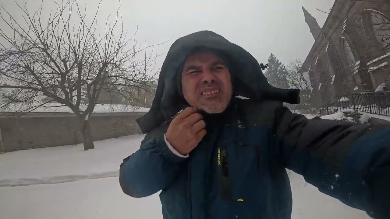 familia y amigos estamos cubiertos de nieve