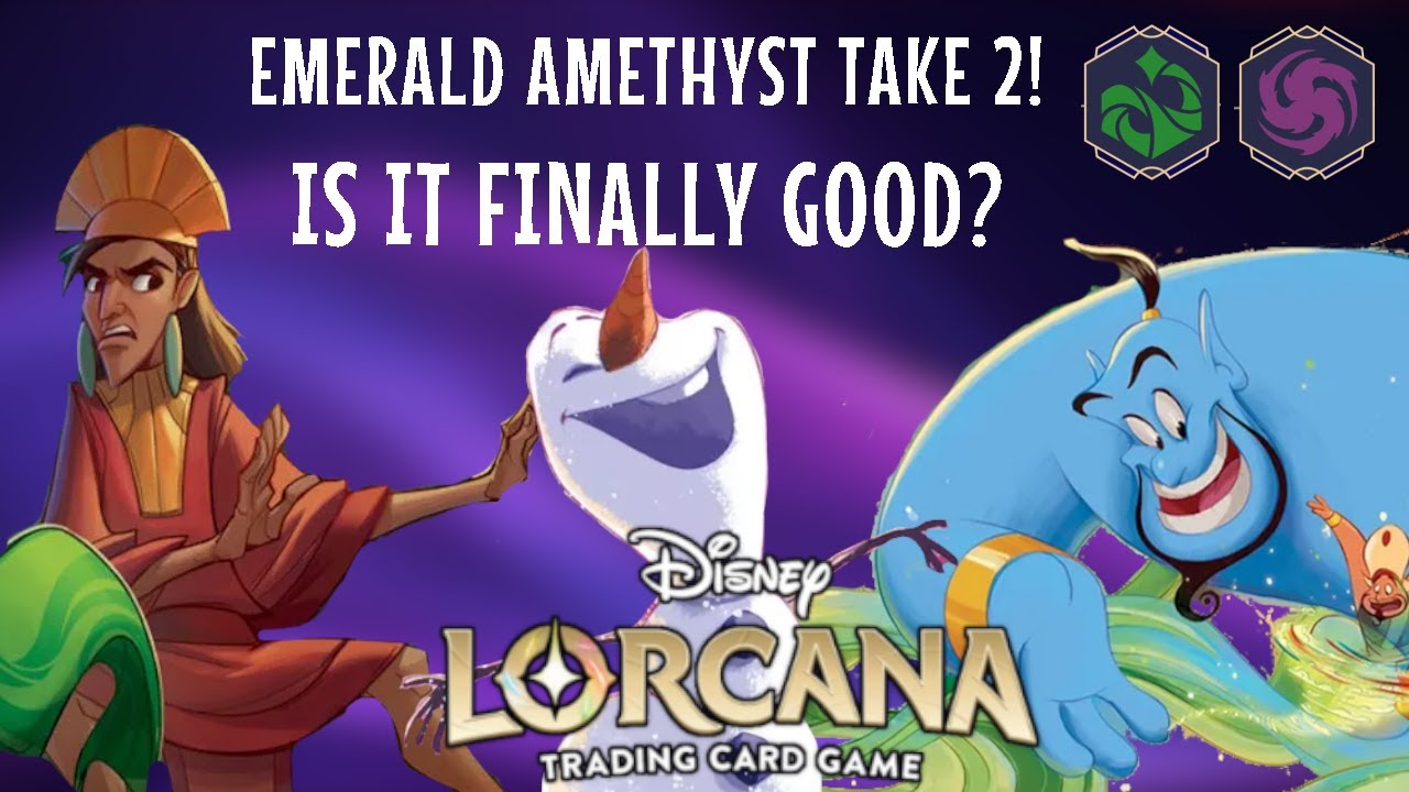 Emerald Amethyst - Best Version - Deck Tech and Full Gameplay - Disney Lorcana