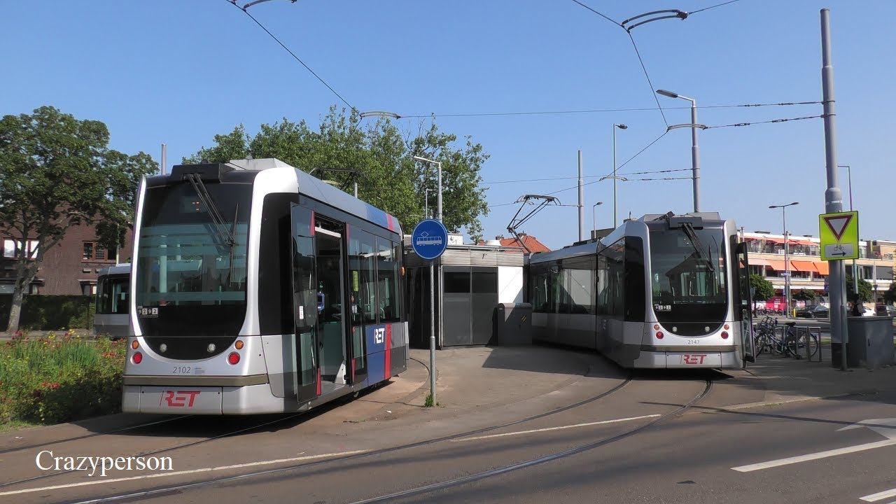 Cabinerit Tram Rotterdam Centraal - Meent - Molenlaan Lijn 4