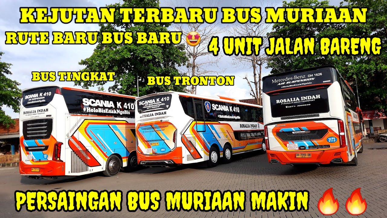 GEBRAKAN PENANTANG BARU JALUR MURIAAN❗RUTE TERBARU BUS ROSALIA INDAH KUDUS - JAKARTA