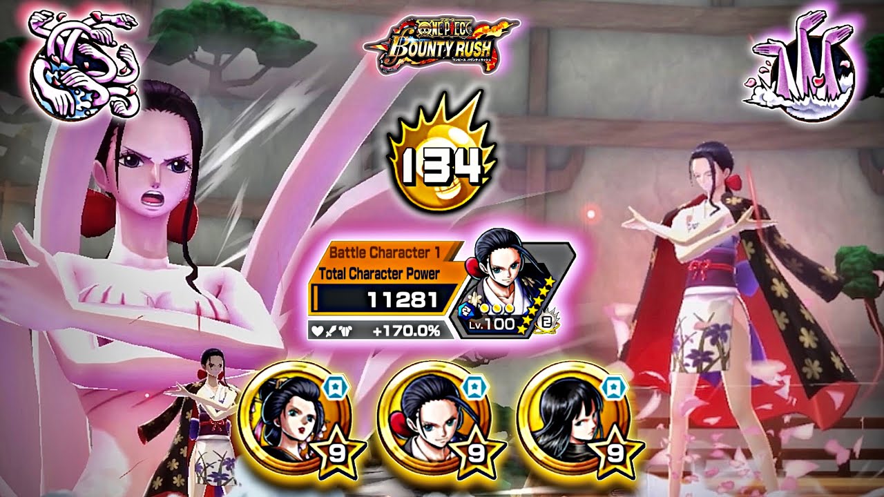 Onigashima Robin with [Triple Robin Medal Set] Showcase | One Piece Bounty Rush