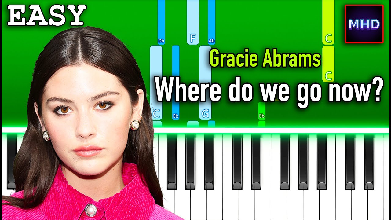 Gracie Abrams - Where do we go now? - Piano Tutorial [EASY]
