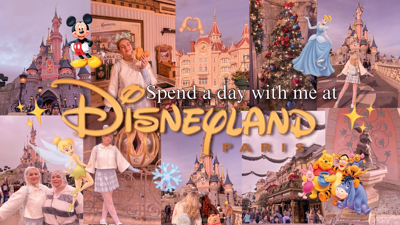 День в парижском Диснейленде!!🎄👑❄️✨