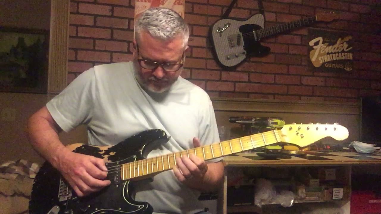 Relic Strat Style Electric Guitar with HSS Wilkinson Vintage Voice Pickups by Nate's Relic Gitars