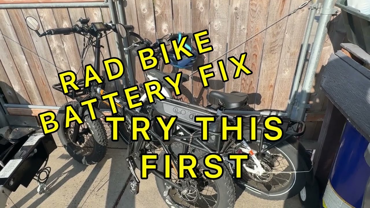 RAD BIKE NOT CHARGING?  TRY THIS FIRST! Before you buy a new battery!