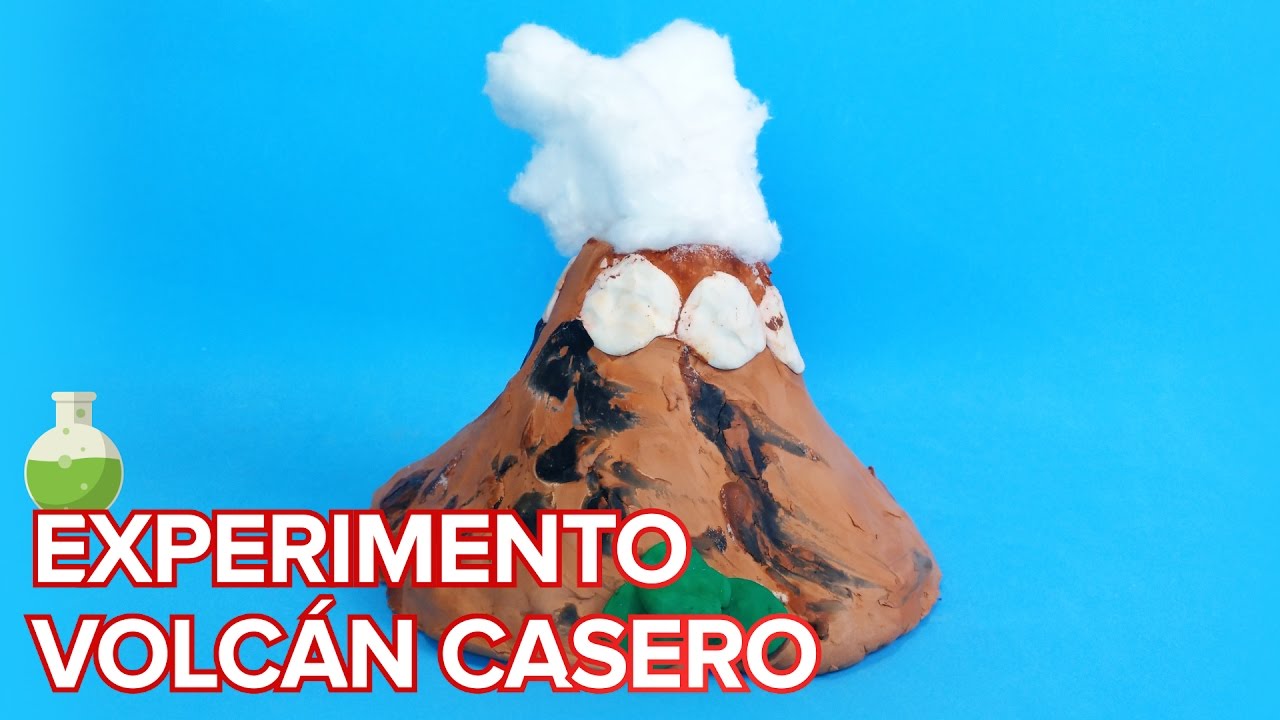Volcán en erupción casero | Experimento para niños