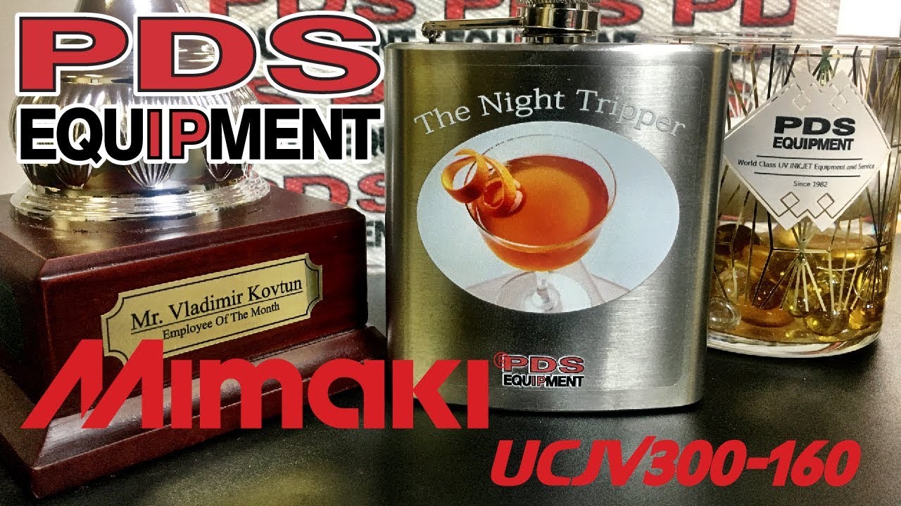 Mimaki UCJV300-160 UV LED Print & Cut - Custom Flask