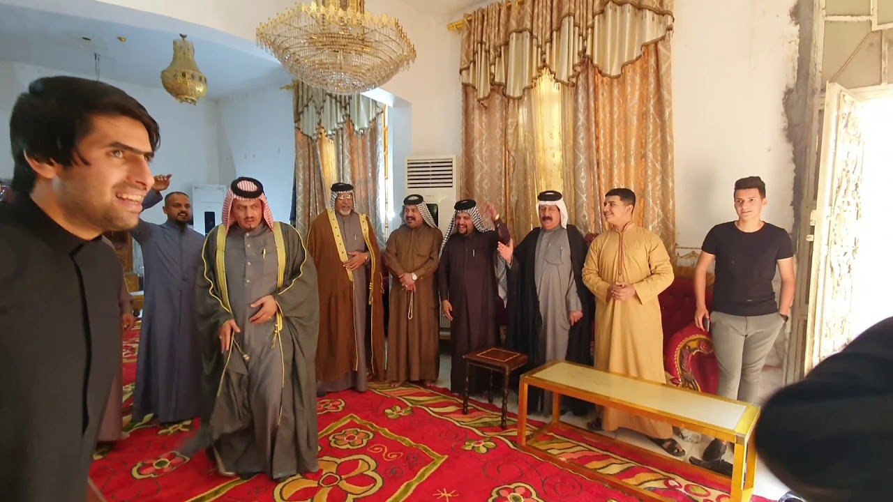 اثناء استقبال نجل الشيخ صدام علك الشيخ عدي