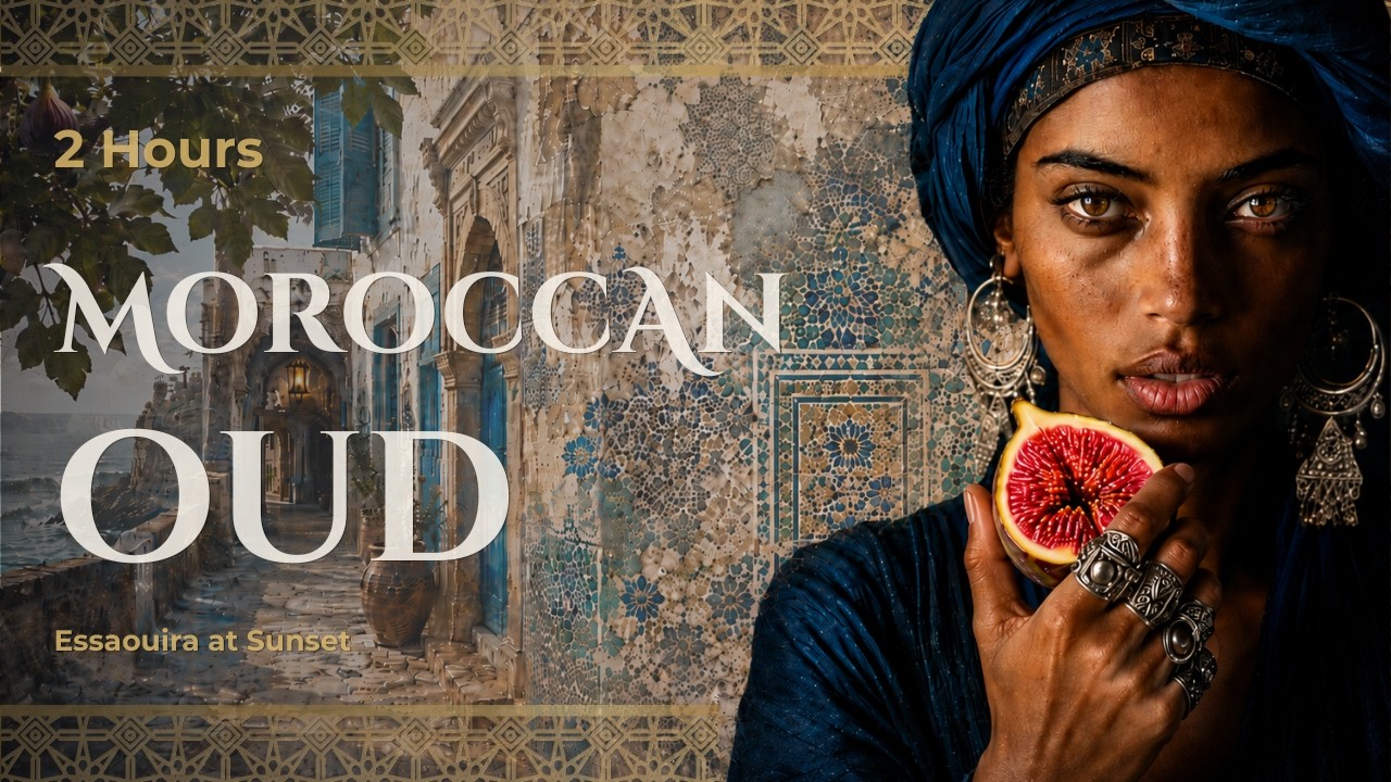 🟣 2 Hours Atlantic Moroccan Oud | Essaouira at Sunset | Coastal Folk Jazz for Evening & Focus