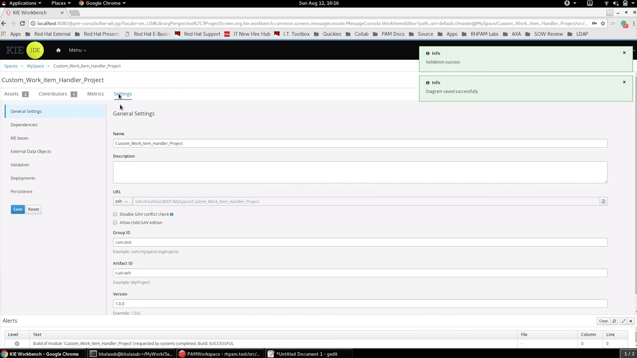 jBPM 7 - Custom Work Item Handler