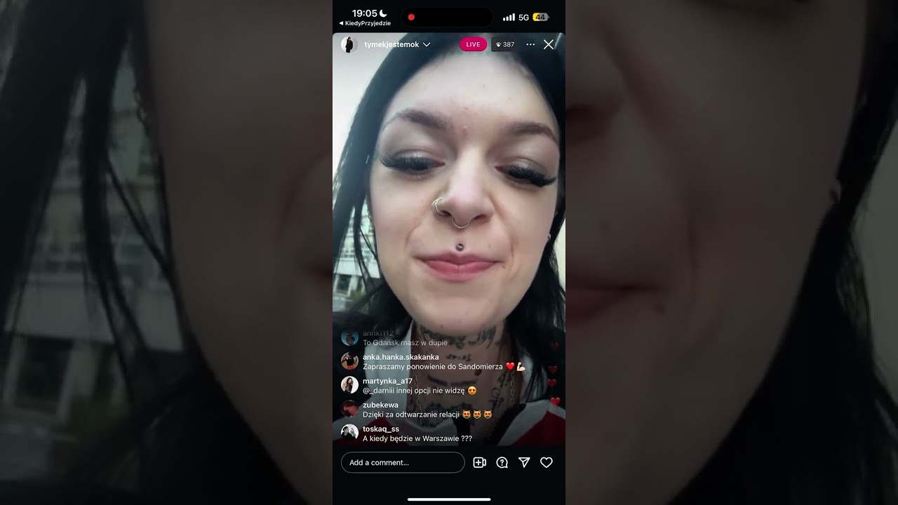 Live Tymoteusz (Tymek) na Instagramie || 11.09.2025 || tymekjestemok || tymoteusztadeusz