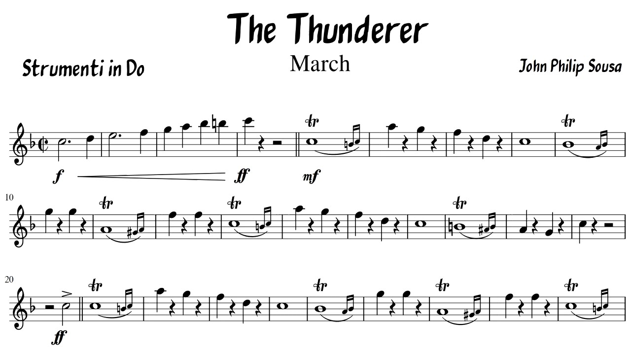 TheThunderer _ Backing track for C instruments (Base per strumenti in Do)