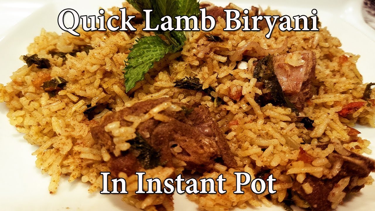 Instant Pot Mutton Biryani | Pressure Cooker LAMB Biryani