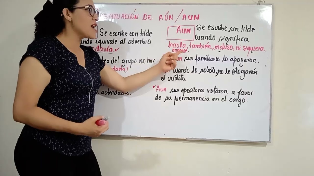 DIREFENCIA ENTRE AÚN CON TILDE Y AUN SIN TILDE. 