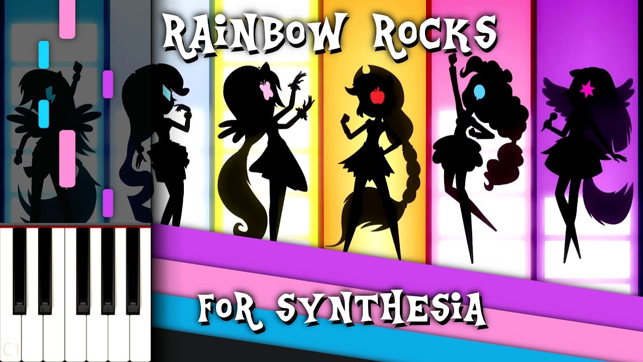 Rainbow Rocks - MLP:EQG - Synthesia [Piano Tutorial]