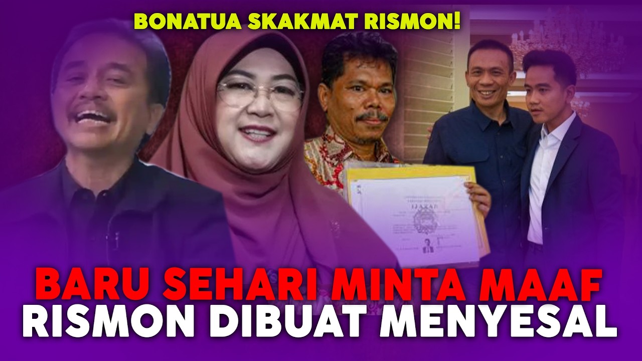 LEMAS!!BARU SEHARI MINTA MAAF,RISMON DIBUAT MENYESAL,REAKSI BONATUA DILUAR DUGAAN!!