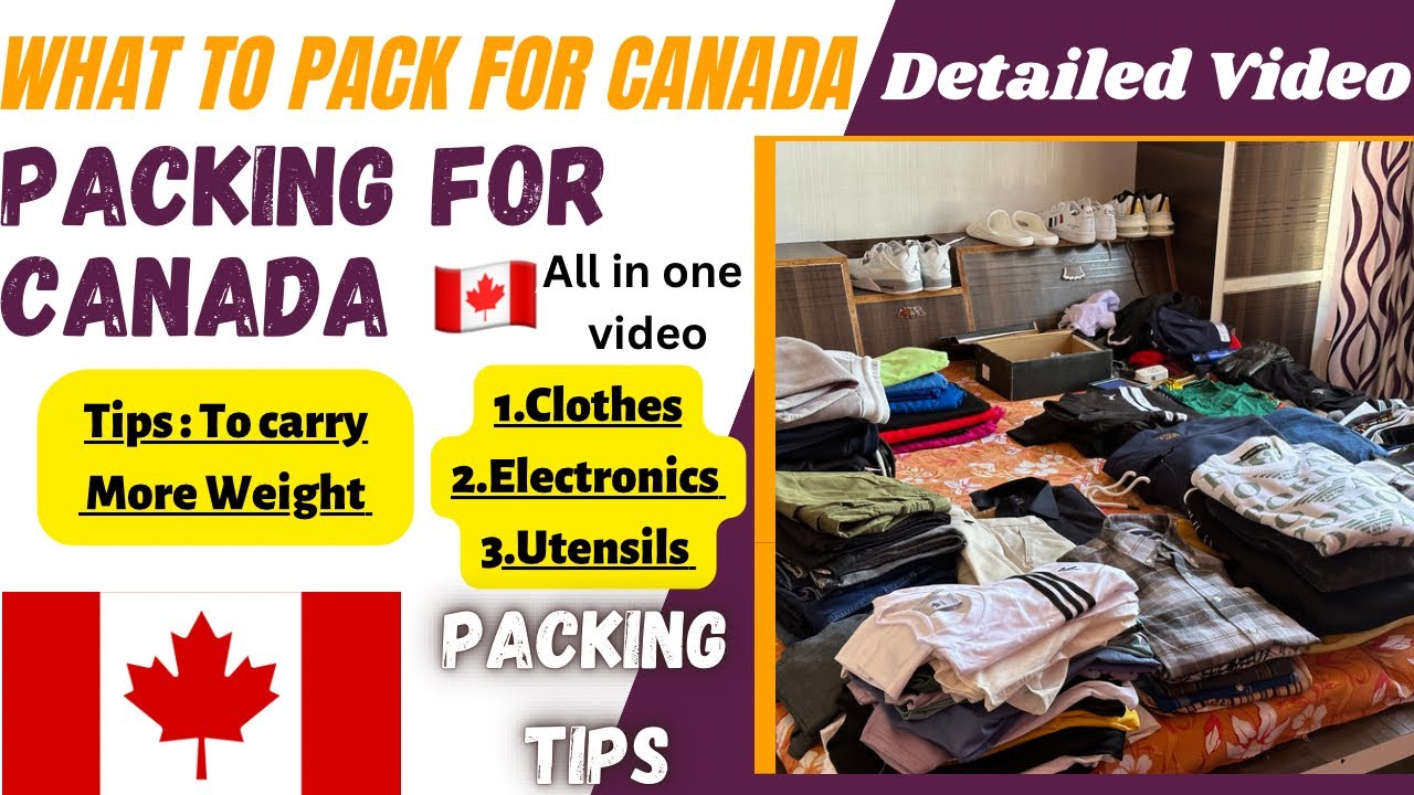 PACKING FOR CANADA || ALL IN ONE VIDEO || CLOTHES SHOPPING FOR CANADA || PACKING LIST FOR STUDENT