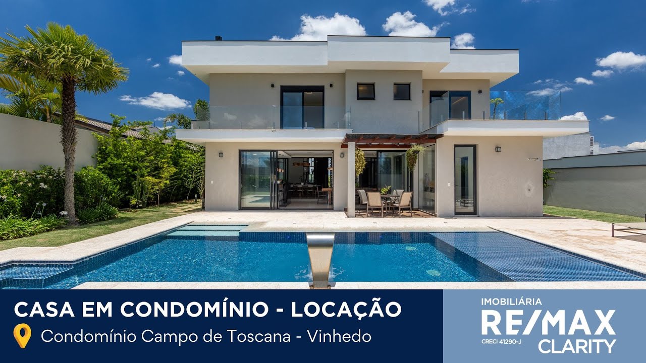 Casa para locação no Condomínio Campo de Toscana em Vinhedo/SP
