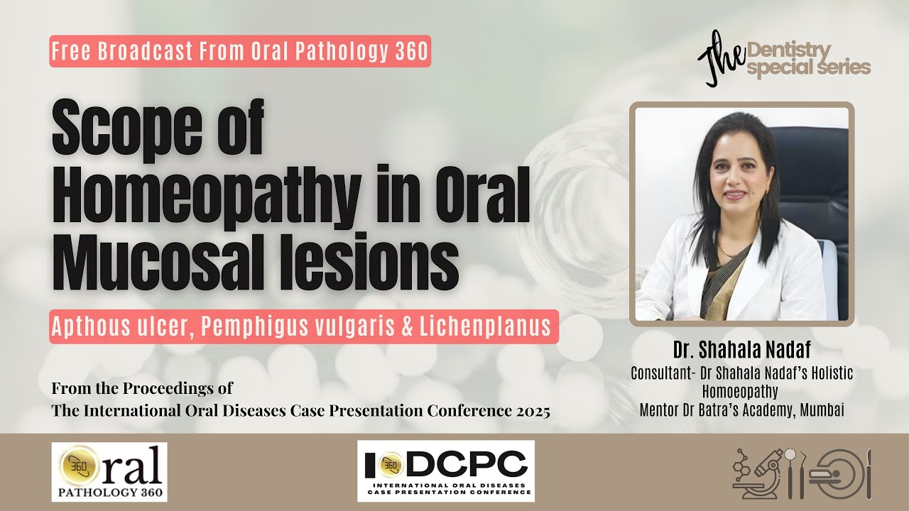 Применение гомеопатии при язвенных поражениях полости рта | #oralpathology360