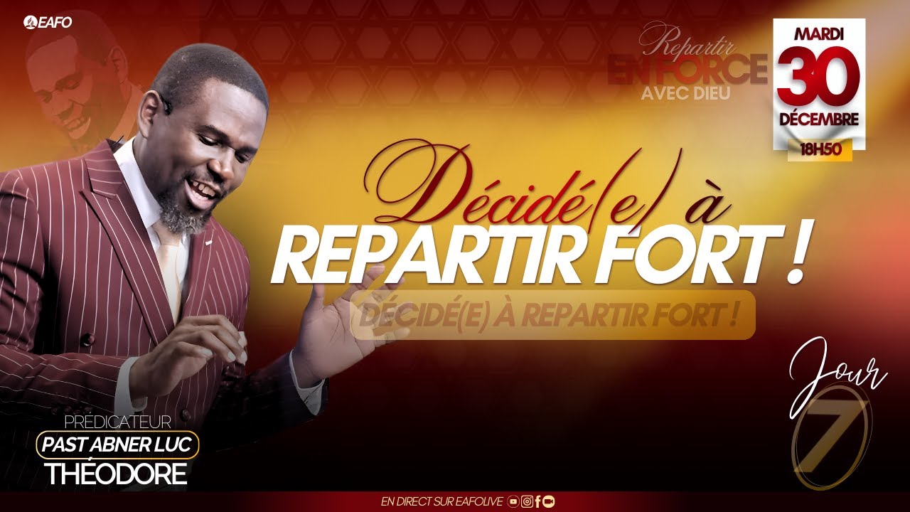 EAFO | Repartir en force avec Dieu✨ 30 décembre 2025  | Jour7