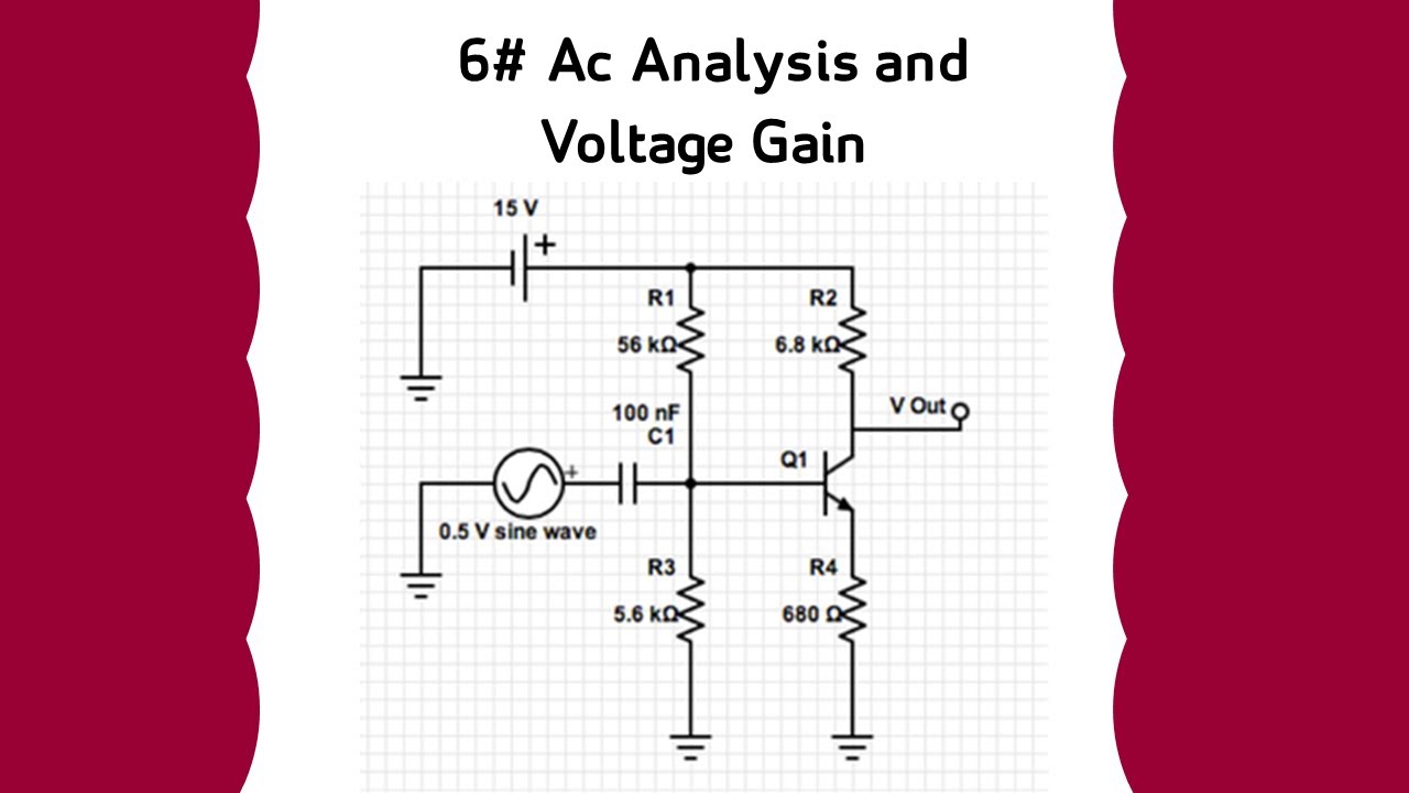 6# AC analysis - تحليل الدائرة بالتيار المتردد