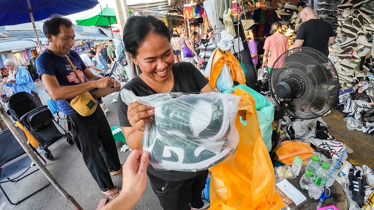 20€ les Sneakers dans ce Marché à Bangkok (Chatuchak) 🇹🇭