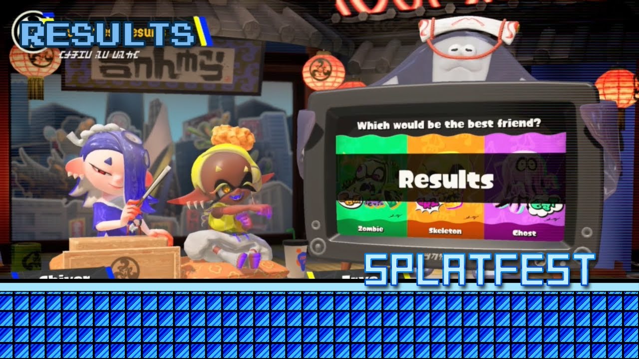 Splatoon 3 - Splatfest Results - Zombie vs Skeleton vs Ghost (2025)