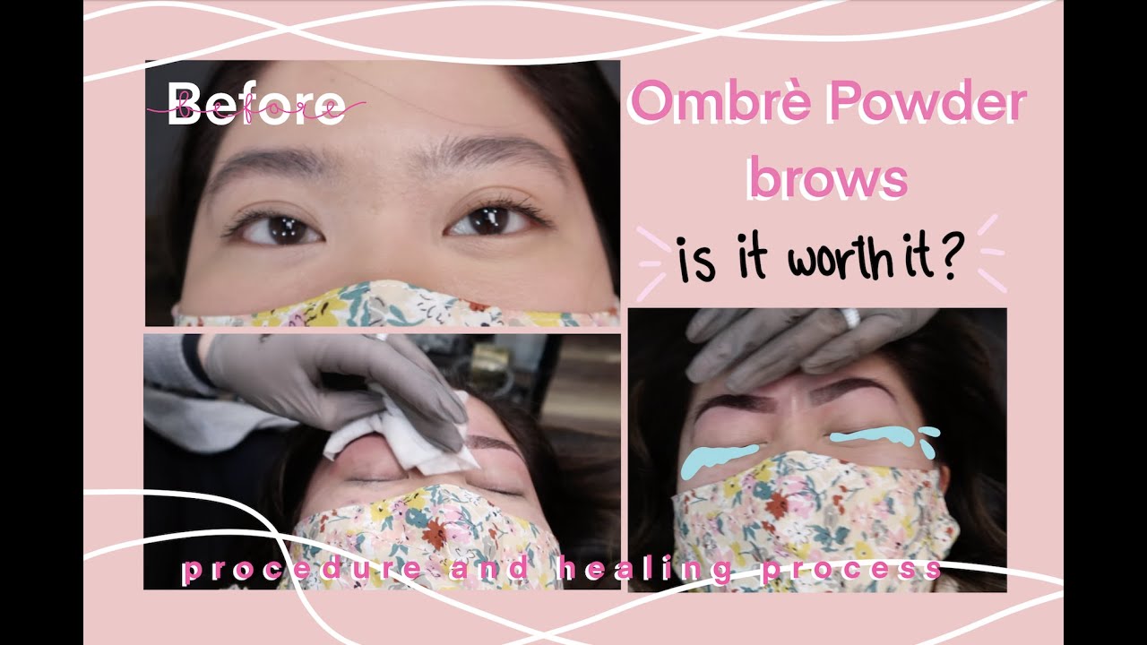 I GOT MY BROWS OMBRE POWDERED!  | PROCEDURE & HEALING PROCESS