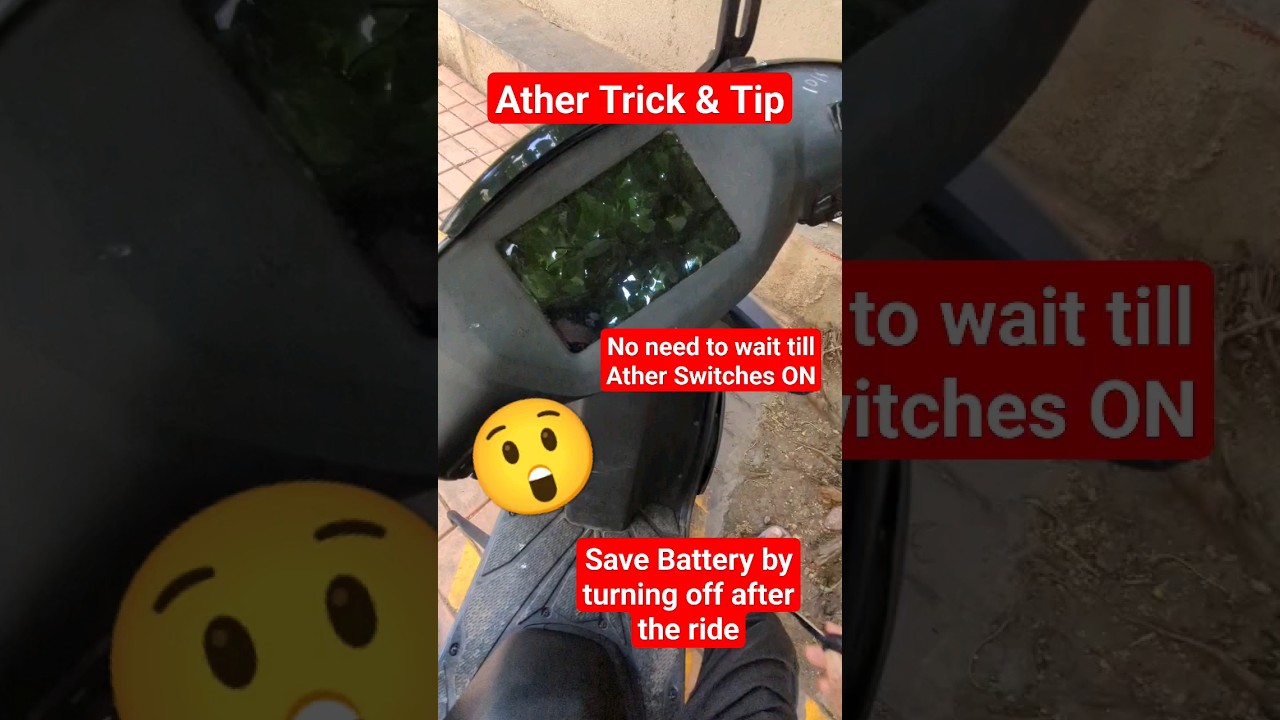 Wow 😮 No need to wait till Ather switches ON #ather450x #shortvideos #shorts #viral