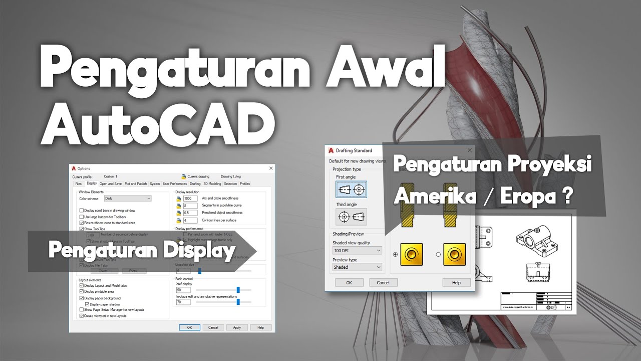 Pengaturan Awal AutoCAD | Belajar AutoCAD Dari Nol #3