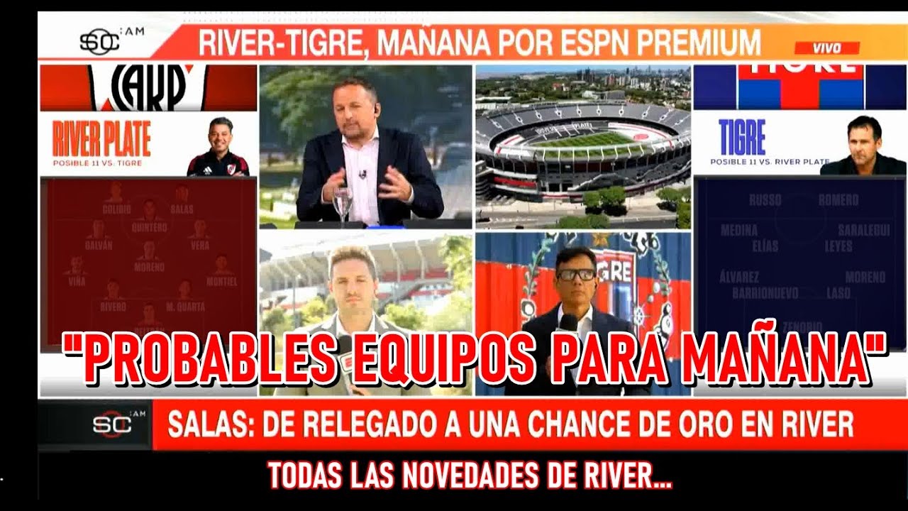 RIVER VS. RECIBE A TIGRE - TODO LO QUE TENÉS QUE SABER... MAÑANA SABADO