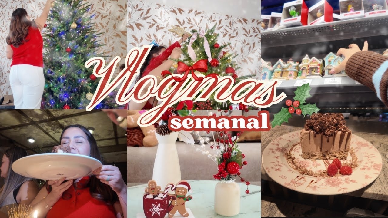 Vlogmas semanal. ❣️🧑🏼‍🎄 | decoraciones navideñas, mucho shopping, 10K en IG. (Día 1-5)