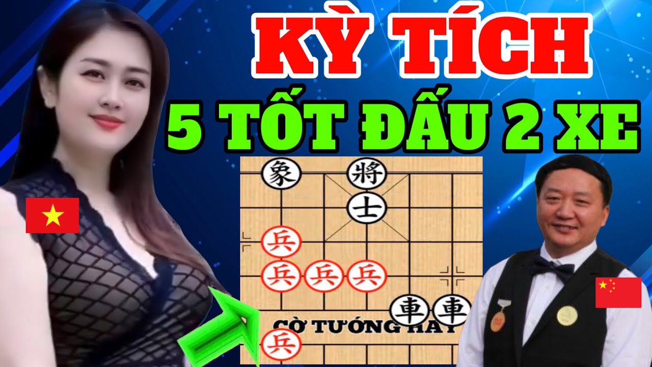 🔴Kỳ Tích 1000 Năm Có 1, Đi 5 Tốt Nhốt Hết 2 Xe 