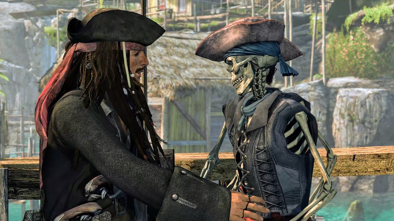 Captain Jack Sparrow Rescues Pirates Crew - AC IV BLACK FLAG 4K Ultra High Graphics Gameplay #1