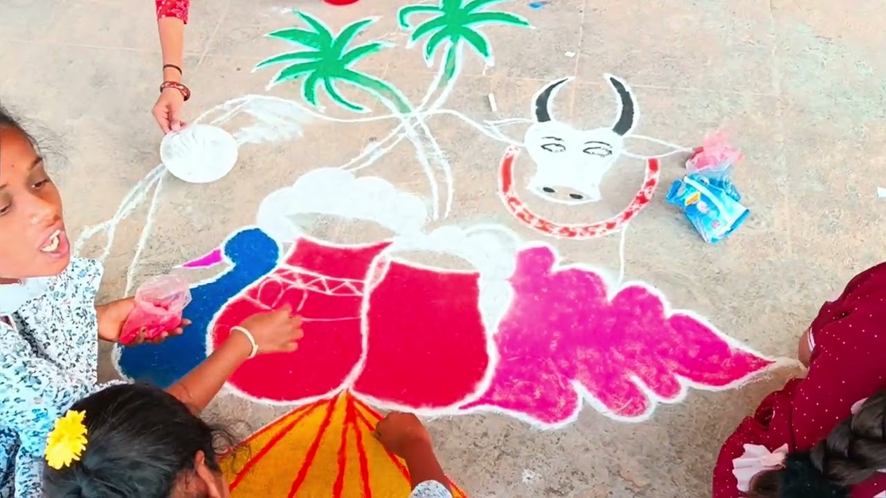 SANKRANTHI CELEBRATIONS IN  PM SHRI TGMS ITIKYAL-RAIKAL