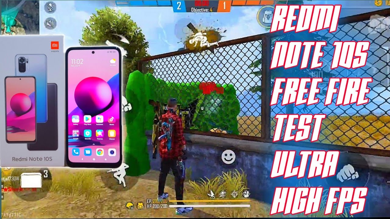 Redmi Note 10s Free Fire Gameplay Test | Redmi Note 10s Full High Graphics  Free Fire Test
