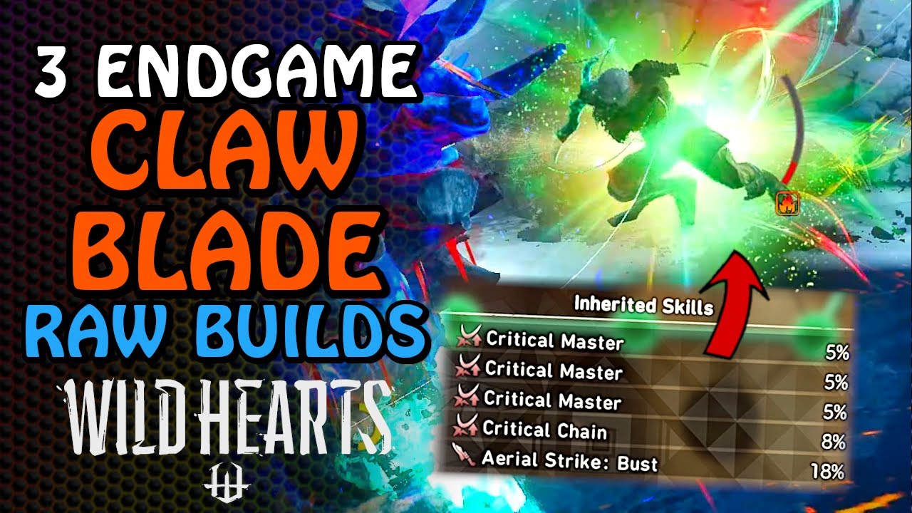 Claw Blade Endgame Partbreaker & Critical Master Builds | Wild Hearts