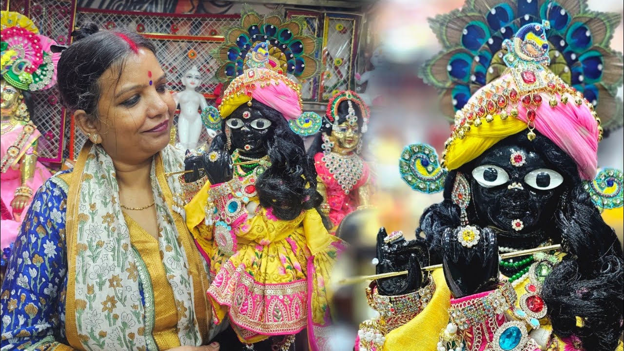 15 इंच बांके बिहारी जी का हुआ मनमोहक श्रृंगार 😍